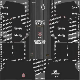 DLS Corinthians Goalkeeper Home Kit 2025 Dream League Soccer 2019