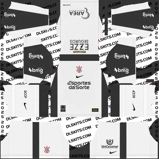 Corinthians FC Kits 2025 Brasileiro Serie A For DLS 2019