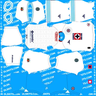 Liga MX Cruz Azul 2024-25 Kits Dream League Soccer DLS Cruz Azul Away Kit 2024 Dream League Soccer