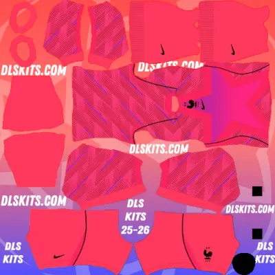 DLS France Goalkeeper Away Kit 2026 FIFA World Cup