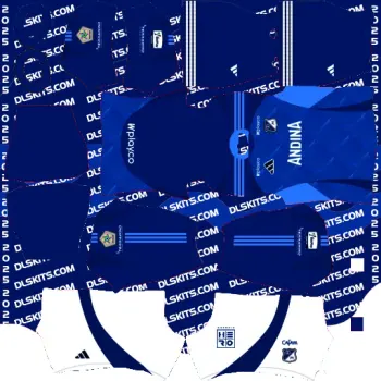 DLS Millonarios FC Home Kit 2025 for Dream League Soccer
