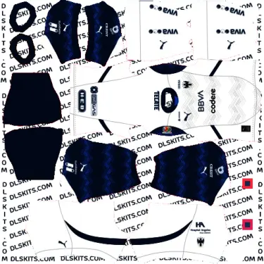 DLS CF Monterrey FC 2024-25 Kits Dream League Soccer DLS Monterrey Away Kit 2024 Dream League Soccer
