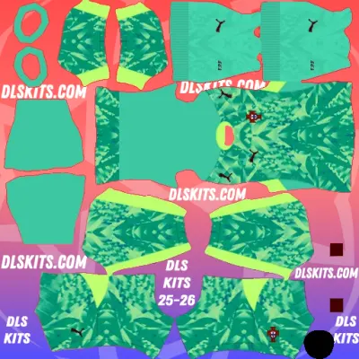 DLS Portugal Goalkeeper Home Kit 2026 FIFA World Cup