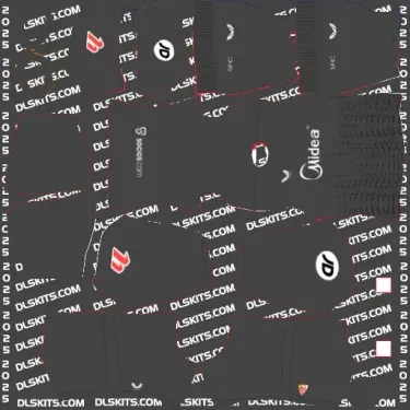 DLS Sevilla Goalkeeper Home Kit 2024-2025 for Dream League Soccer