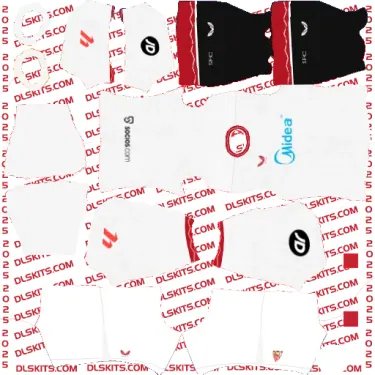 DLS Sevilla Home Kit 2024-2025 for Dream League Soccer