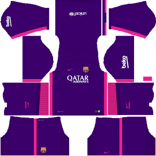 Dream League Soccer Kits Barcelona 2016/2017 with Logo URL Dream League Soccer Barcelona Away Kit 2016 512x512 URL