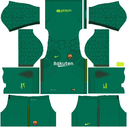 Dream League Soccer Barcelona FC Away Goalkeeper Kits 2018 512x512