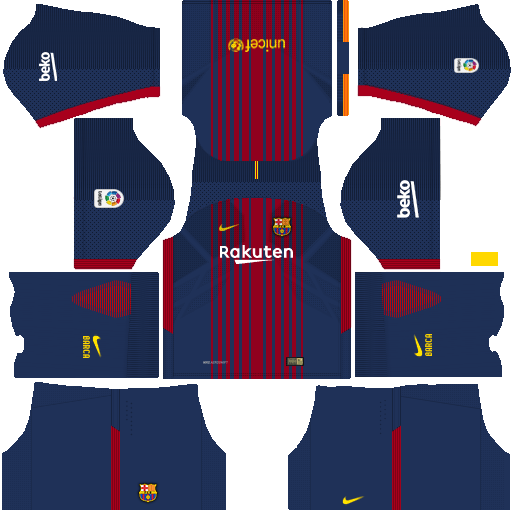 Nike Barcelona 2017-2018 Dream League Soccer Kits