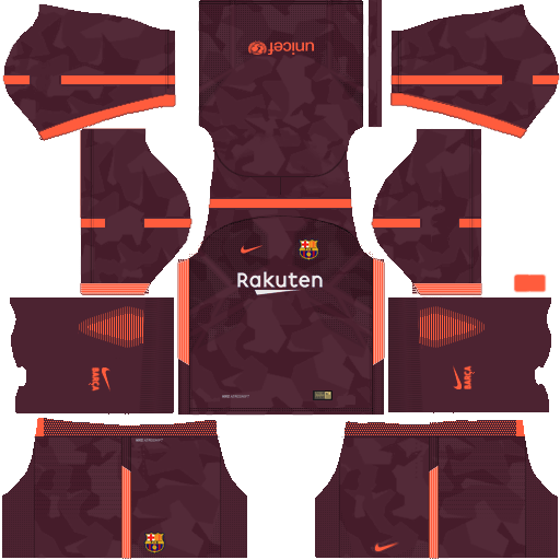 Nike Barcelona 2017-2018 Dream League Soccer Kits Dream League Soccer Barcelona FC Kits Third 2018 512x512