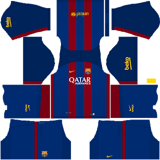 Dream League Soccer Kits Barcelona 2016/2017 with Logo URL Dream League Soccer Barcelona Home Kit 2016 URL 512X512