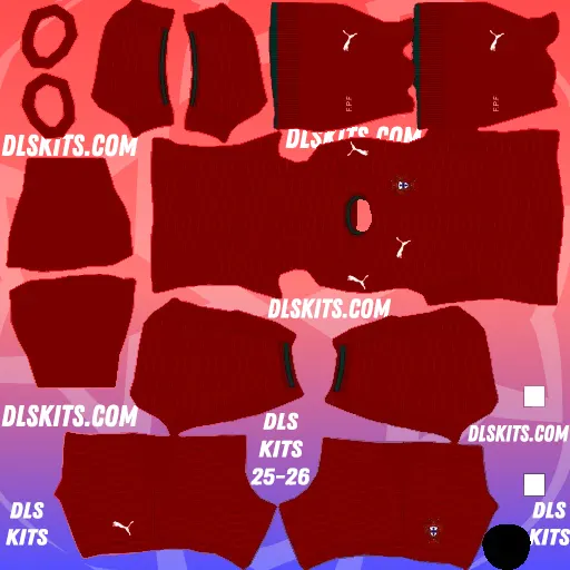 Portugal FIFA World Cup 2026 Dream League Soccer Kits for DLS 26
