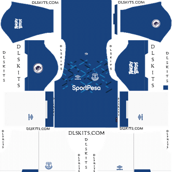 Everton FC 2019-2020 Dream League Soccer Kits & Logo