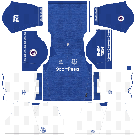 Dream League Soccer Kits Everton Kit & Logo 2018-2019 URL 512×512