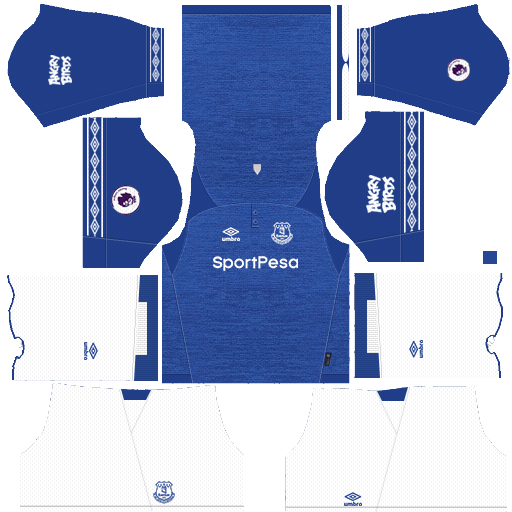 Dream League Soccer Kits Everton Kit & Logo 2018-2019 URL 512x512 - Home