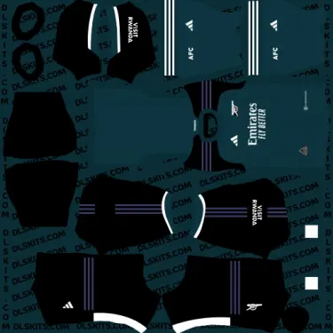 FC Arsenal Third Kit 2023-24 For Dream League Soccer DLS 23 Kits