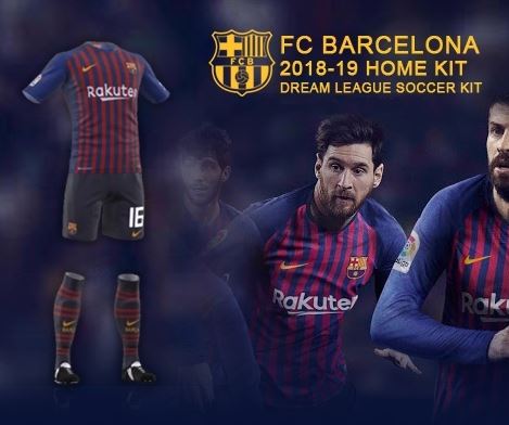 Dream League Soccer Kits Barcelona 2018-19 Nike Kit & Logo