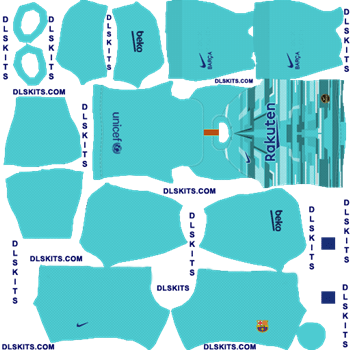 FC Barcelona 2019 Goalkeeper Home Dream League Soccer Kits