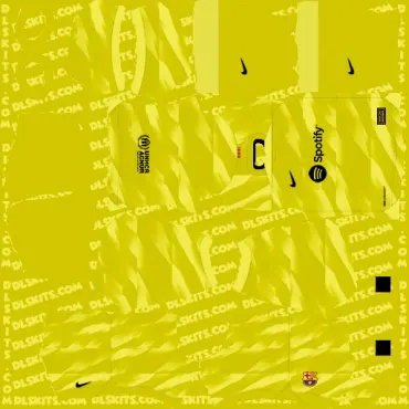 Barcelona Kits 2023 For Dream League Soccer 2024 FC Barcelona Goalkeeper Third DLS 23 Kit