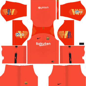 DLS 18 Kits Barcelona | Dream League Soccer Kit Barcelona Goalkeeper Third Kit 2018-19 Dream League Soccer Kits URL 512x512