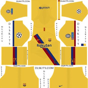 Dream League Soccer Kits Barcelona 2019-2020 FC Barcelona UCL Away Kit 2019-20 Dream League Soccer Kits
