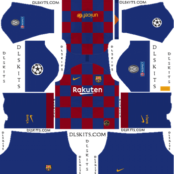 Dream League Soccer Kits Barcelona 2019-2020 FC Barcelona UCL Home Kit 2019-20 Dream League Soccer Kits