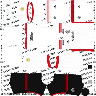 Flamengo FC 2024 Dream League Soccer Kits | DLS 25 Kits Flamengo Away Kit 2023 For Dream League Soccer