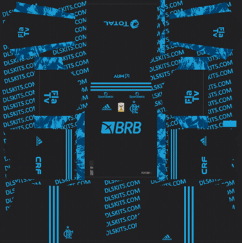 Flamengo 2021 Dream League Soccer Kits for DLS 2019 Flamengo FC Goalkeeper Third Kit 2021 for DLS 2019