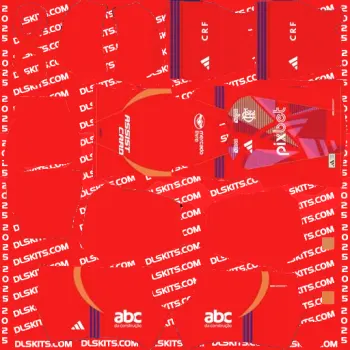 Flamengo Goalkeeper Home DLS Kit 2025-26 Dream League Soccer