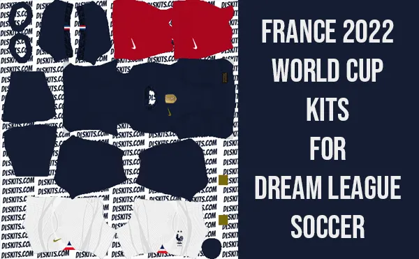 France 2022 World Cup Kits for Dream League Soccer [DLS 23]