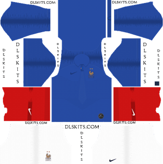 Nike France Centenary Kit - Dream League Soccer Kits France Home Kit 2019 - DLS 19 Kits - Dream League Soccer Kits URL 512x512
