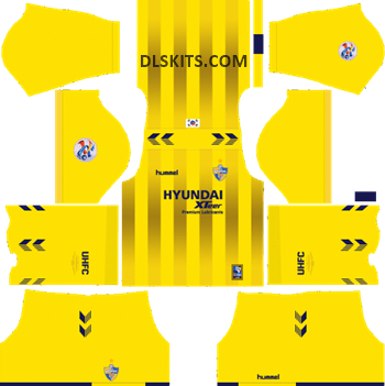 Goalkeeper AFC Ulsan Hyundai Home Kit 2019 - DLS Kits - Dream League Soccer Kits URL 512x512
