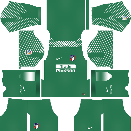 Atletico Madrid 2017-18 Goalkeeper Kit Dream League Soccer Kits