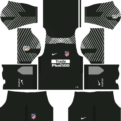 Atletico Madrid 2017-18 Goalkeeper Kit Dream League Soccer Kits