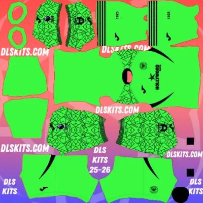 Goalkeeper Away Brentford FC 2025-26 Premier League and FA Dream League Soccer Kits
