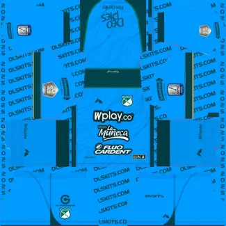 Goalkeeper Away Deportivo Cali Kits 2025 For DLS 19