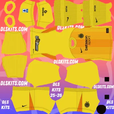 Goalkeeper Away Inter Milan 2025-26 Dream League Soccer DLS 25 Kits 512x512