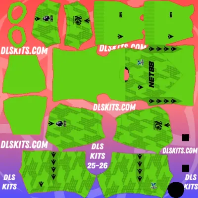 Goalkeeper Home Crystal Palace 2025-26 Dream League Soccer Kits DLS 25