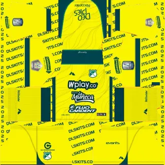 Goalkeeper Home Deportivo Cali Kits 2025 For DLS 19