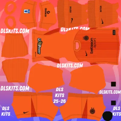 Goalkeeper Home Inter Milan 2025-26 Dream League Soccer DLS 25 Kits