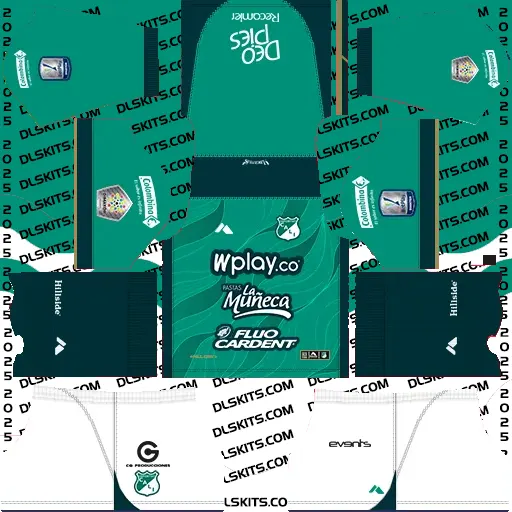 Deportivo Cali Kits 2025 Primera A For DLS 19