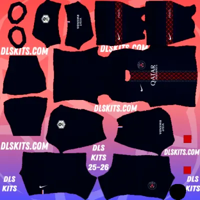 Paris Saint-Germain Dream League Soccer Kits for DLS 26 Home DLS Kits PSG 2025-26 for Dream League Soccer