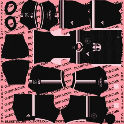 Inter Miami 2024-25 Dream League Soccer Kits | DLS Kits 2025 & Logo 512x512 Inter Miami 2024 Away Dream League Soccer Kits