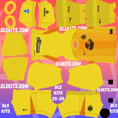 Inter Milan Ninja Turtles Goalkeeper Away Kit DLS 2026