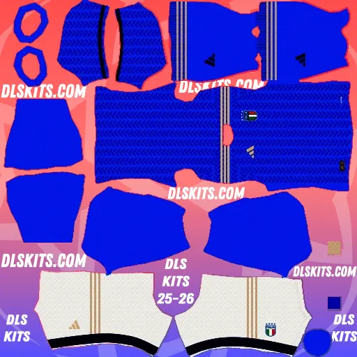 Italy FIFA World Cup 2026 Dream League Soccer Kits For DLS 26