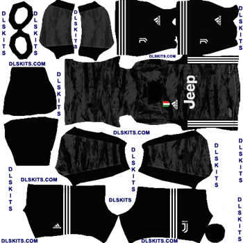 Juventus 2019 Goalkeeper Home Kit - DLS 19 Kits - Dream League Soccer Kits