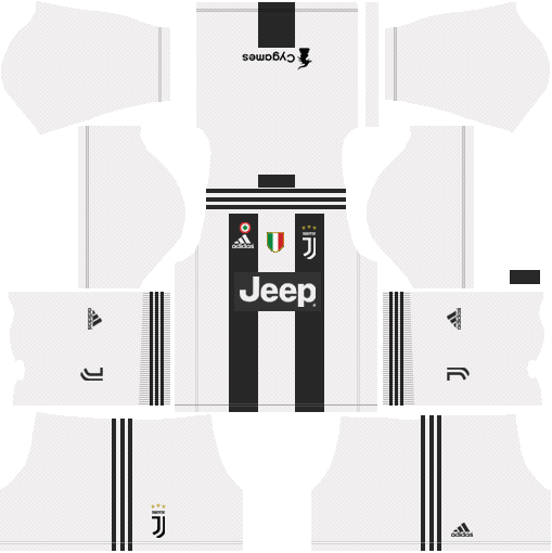 Home F.C. Juventus 2018-19 Dream League Soccer Kits URL 512X512