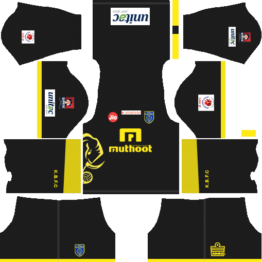 Kerala Blasters FC Kit 2018 Dream League Soccer Kits URL Away 512x512
