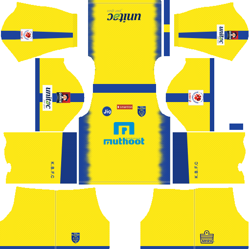 Kerala Blasters FC Kit 2018 Dream League Soccer Kits URL