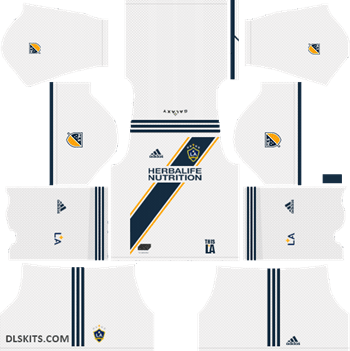 LA Galaxy Kits 2019 - Dream League Soccer Kits & Logo LA Galaxy Home Kit 2019 - DLS 19 Kits - Dream League Soccer Kits URL 512x512