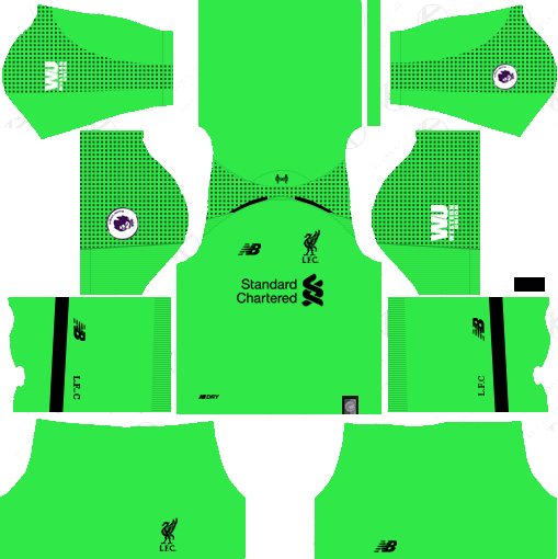 Goalkeeper Liverpool Kit 2018-19 Dream League Soccer Kits